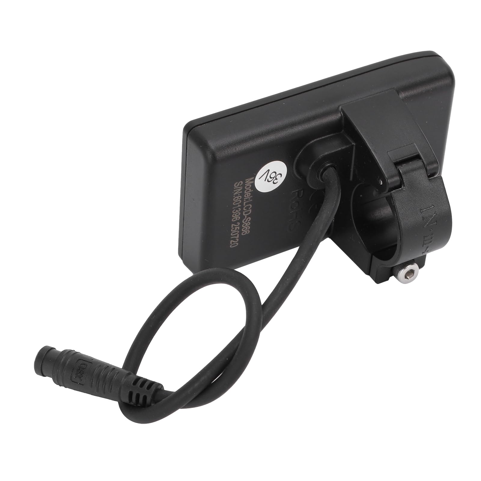 LICAEVEY Misuratore Display LCD per Bici Elettrica S866, Pannello di Controllo Contor Impermeabile a 6 Pin per Modifica Scooter, Computer di Guida Intelligente con velocità e Chilometraggio