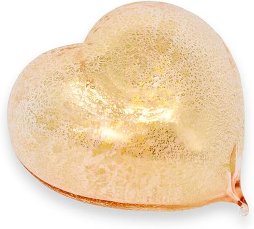 Miniatura 3 de My Italian Decor - Corazón de cristal soplado de Murano, pisapapeles, decoración de escritorio, hecho en Murano, hecho a mano