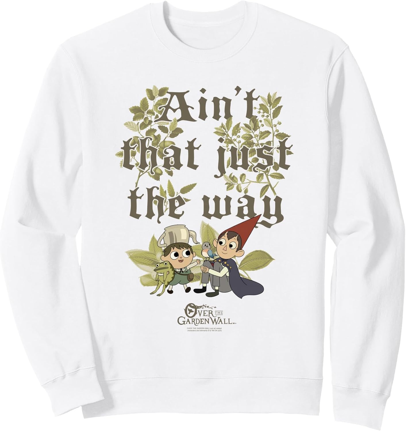 Over the Garden Wall Ain't That Just the Way Leaves Cartoon Sweatshirt