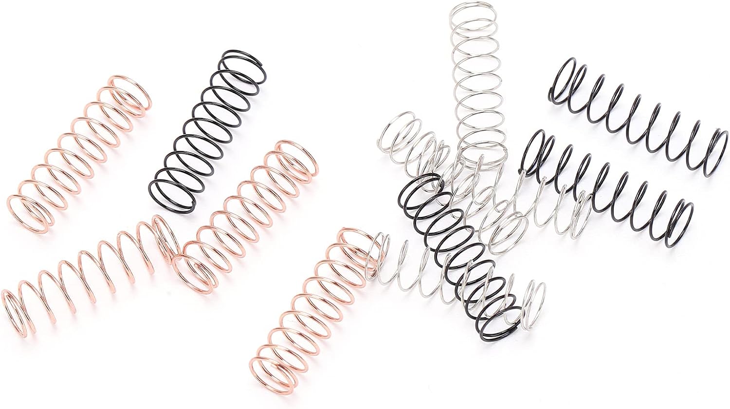 RC Shock Absorber, 12pcs Steel RC Shock Absorbers 3 Hardness Shock Absorption Compatible with Axial SCX24 1/24 Model Car