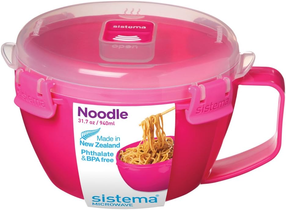 Sistema Microwave Noodle Bowl, 4 Cup , Assorted: Kitchen & Dining