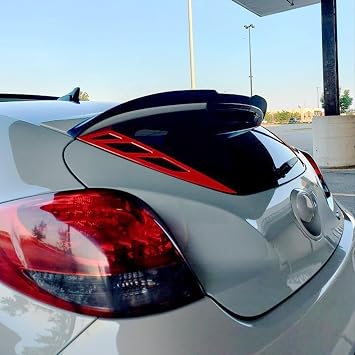 Factory Spoiler Extension Gurney Flap with Center Cut Compatible with Hyundai Veloster Turbo 2012-2018 SpoilerKing 284KC