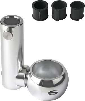 Adjustable Boat Flag Pole Mount, Wakeboard Tower Holder, Bracket Kits Rail Mount Without Drilling, 360 Degree Adjustable