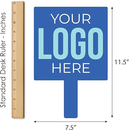 Miniatura 6 de Big Dot of Happiness Paletas con logotipo personalizado, accesorios para cabina de fotos de fiesta de negocios y accesorios para fanáticos, juego de