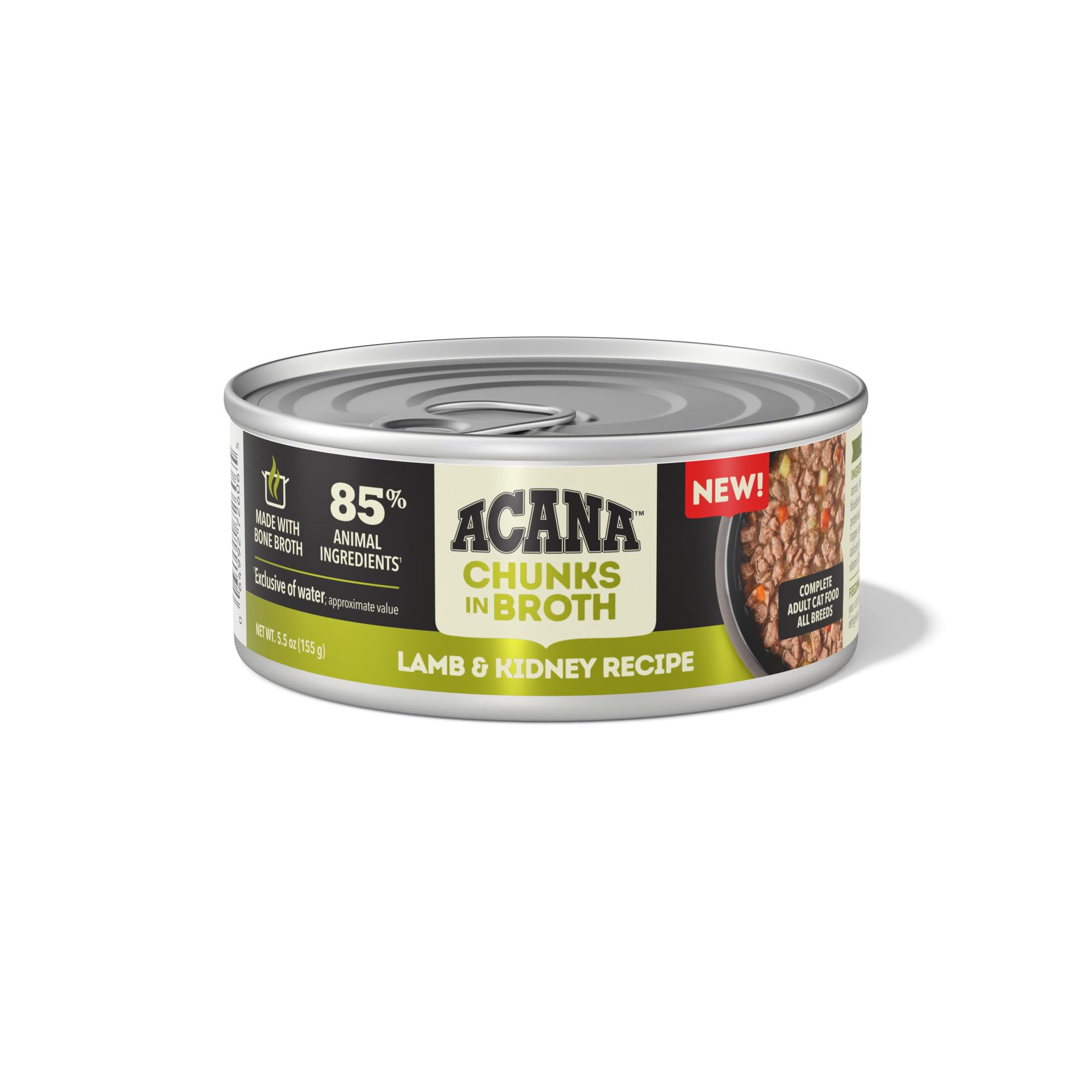 ACANA Chunks in Broth Lamb & Kidney Recipe, 5.5oz, case of 6 cans