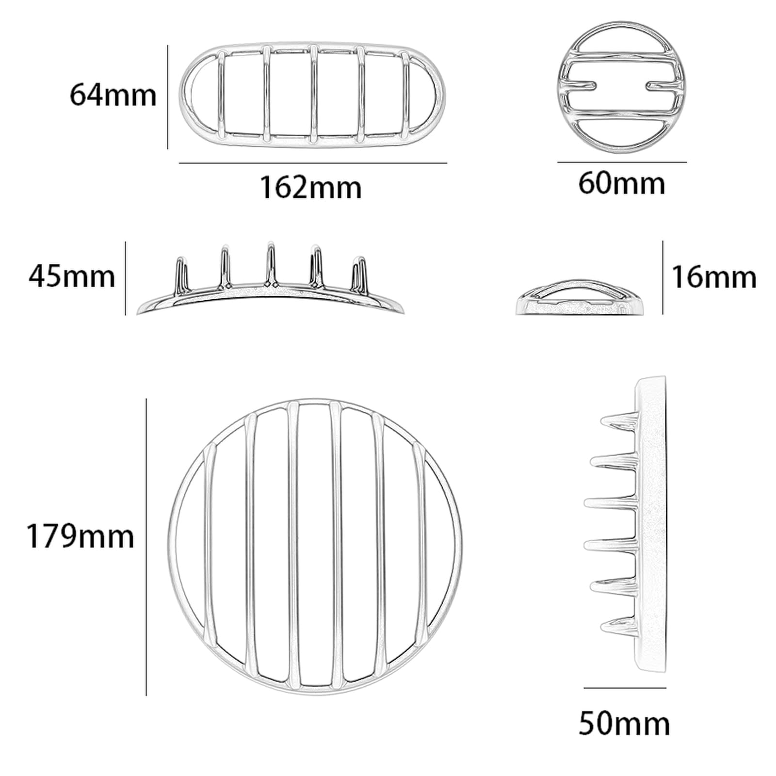 Pour Honda Rebel CMX 250 300 500 1100 Accessoires 2019-2024 Feu arrière Couvercle de clignotant avant arrière Protection de clignotant avant arrière Protection de feu de frein (noir)