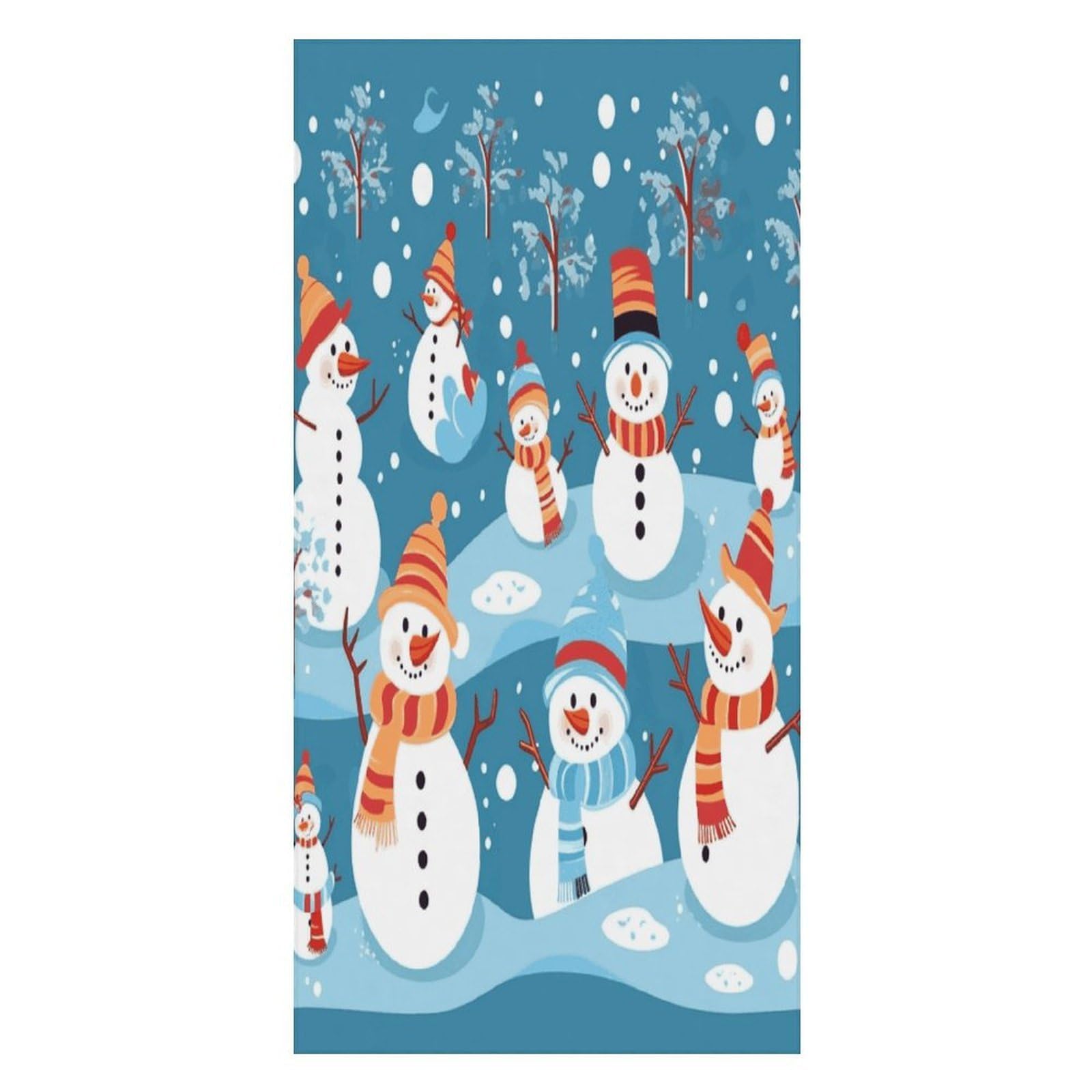 Adfgyerh Unisex Style Snowman Bath Towels Beach Towel Lightweight Quick Dry, Bath Towel For Travel Sports Pool Swimming Bath Camping Yoga Adults160x80cm