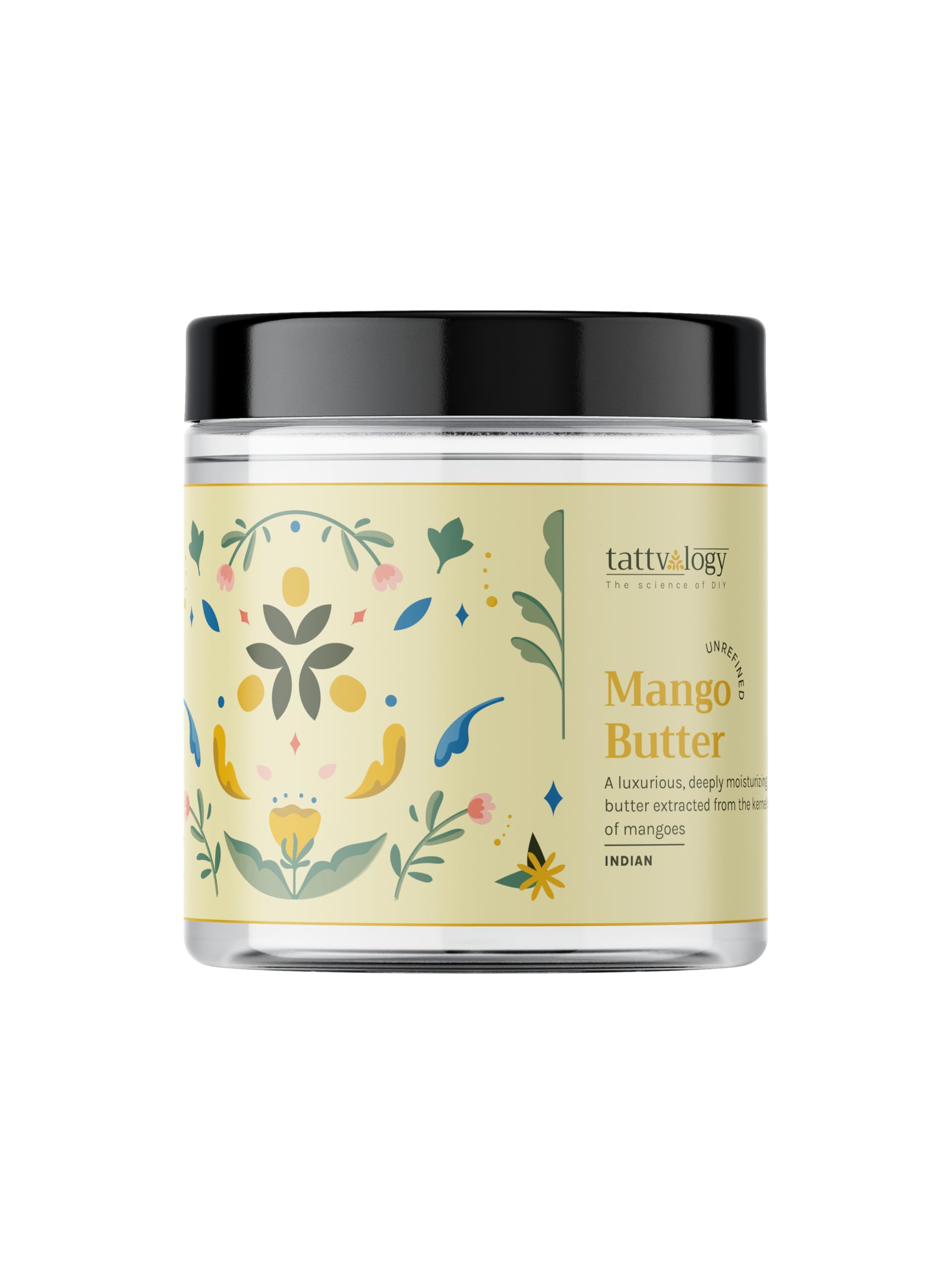 Tattvalogy Mango Butter | 100% Raw, Unprocessed and Unrefined Body Butter | Lotion For Dry Skin | Lip Balm | Lip Cream |