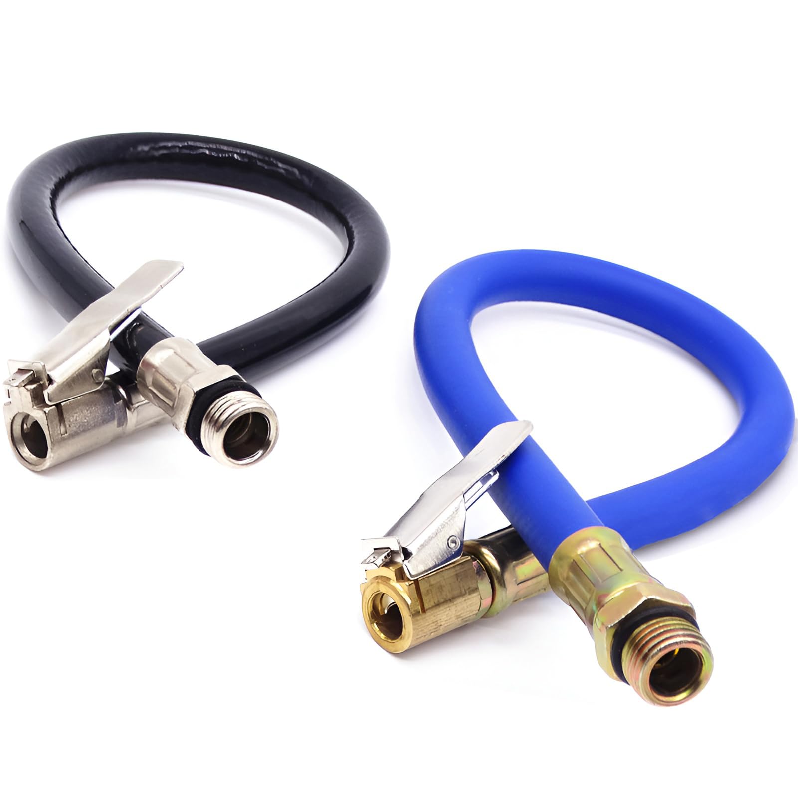 BOHUIZ Reifenfüllschlauch 38cm 2er Set - Ventilverlängerung Für Auto, Fahrrad & Motorrad