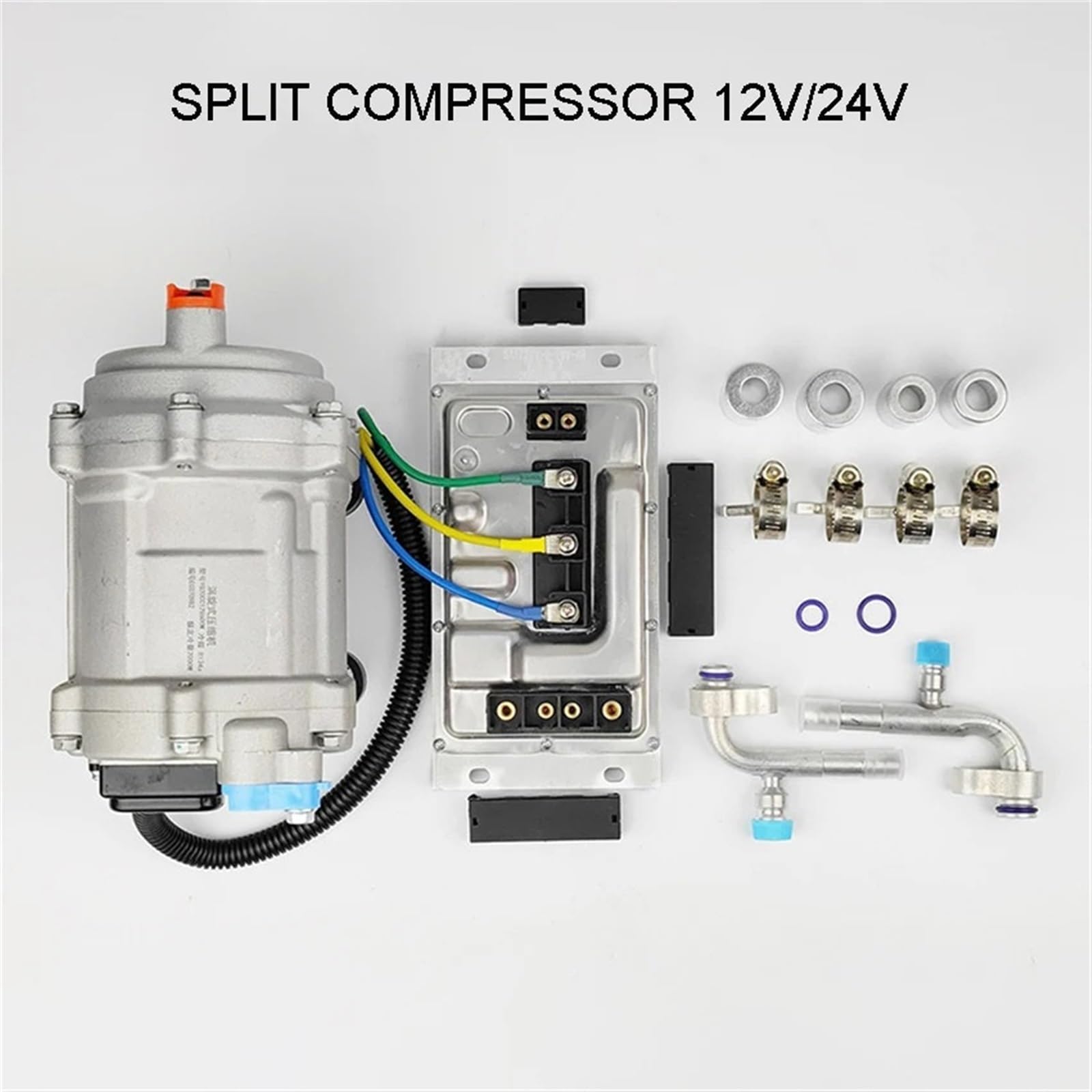 Amazon.co.jp: A/C 12V 24V 電動コンプレッサーセット 車 トラック