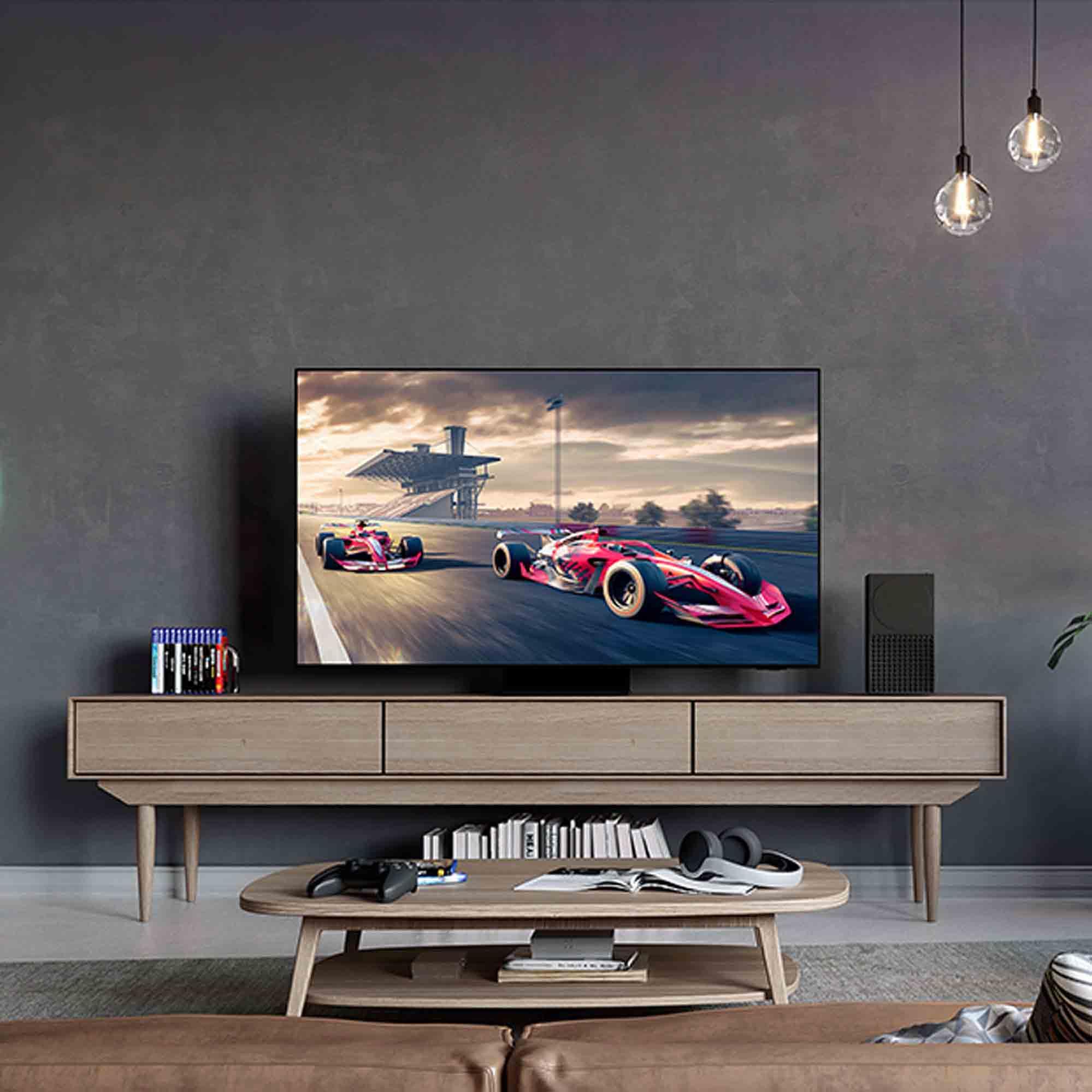 Samsung TV QE55S94DAEXZT OLED 4K, Smart TV 55" Processore NQ4 AI GEN2, Infinity One, DVBT-2, Q-Symphony & Dolby Atmos, compatibile con Bixby, Alexa e Google Assistant, Carbon Silver 2024