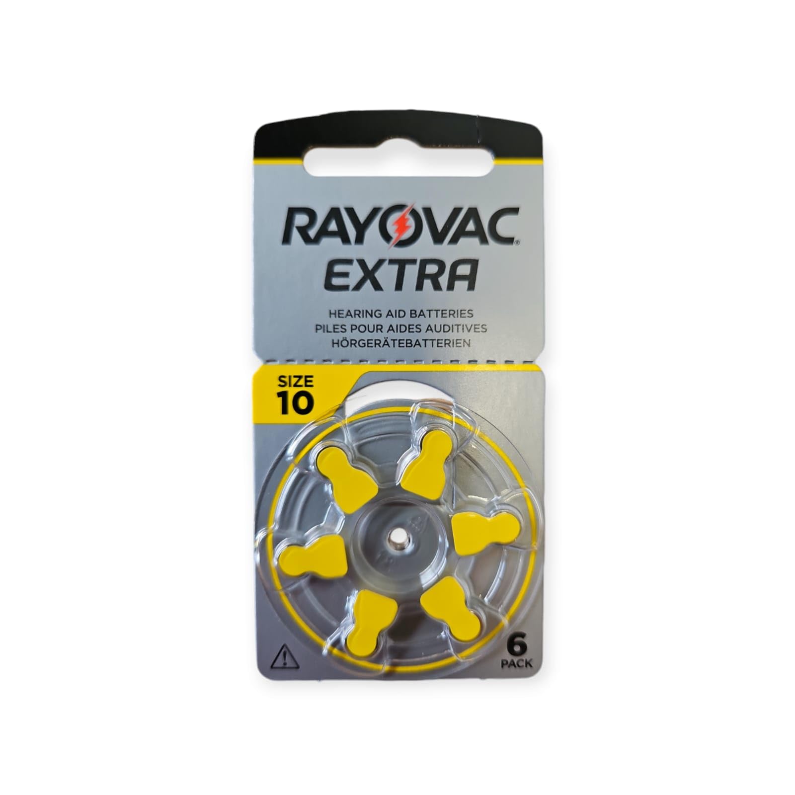 6 x RAYOVAC Extra Advanced with Active Core Technology 10 - the latest generation of hearing aid batteries