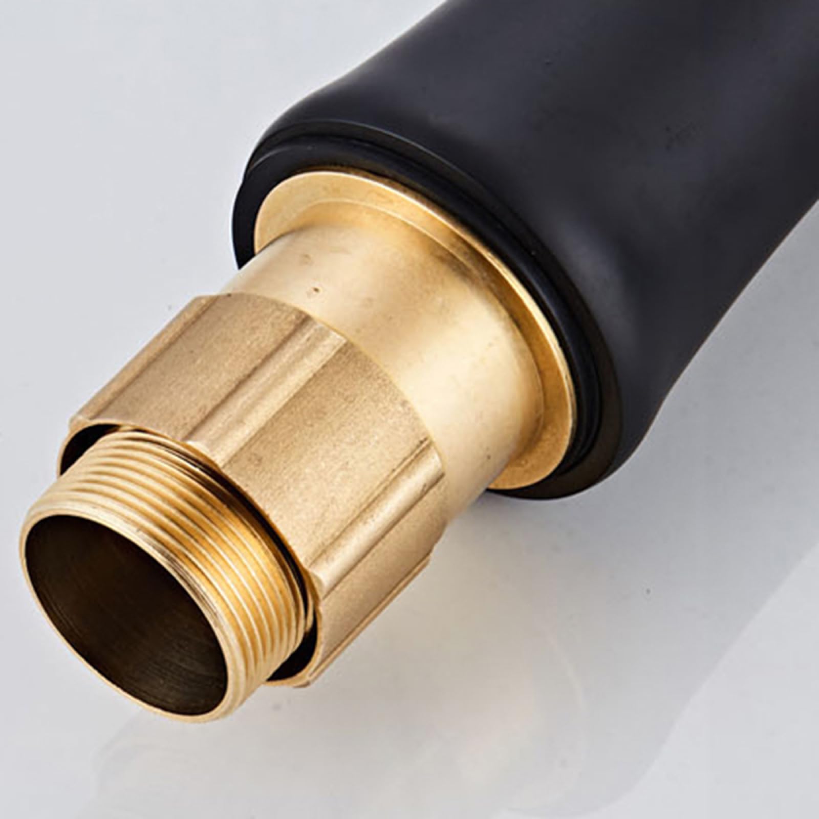 Wasserhahn Badezimmer Wasserfall,Messing Mischbatterie,Mischbatterie Waschbecken Einhebel,Waschtischarmatur Wasserfall,Armatur Bad Wasserfall,schwarzes Gold,Hoch
