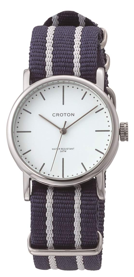 Amazon.co.jp: [クロトン]CROTON 腕時計 3針 ナイロン RT-173M-04