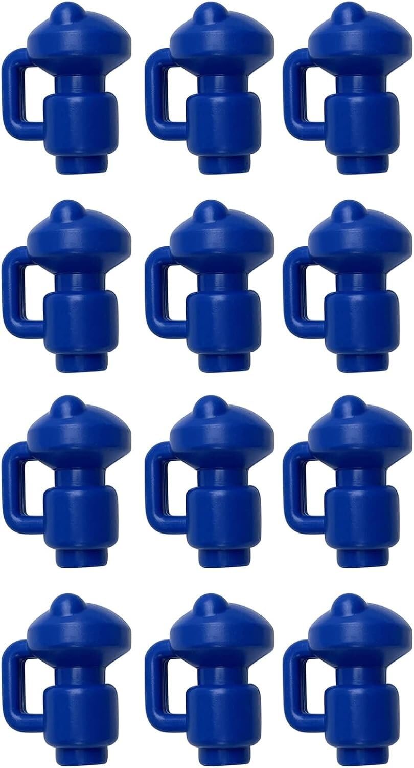 TFG - Ttfd Blue Thickened Durable Universal Trampoline Enclosure Pole Cap, for Net Hook Trampoline Accessories,Blue,Inner Diameter 2.8cm