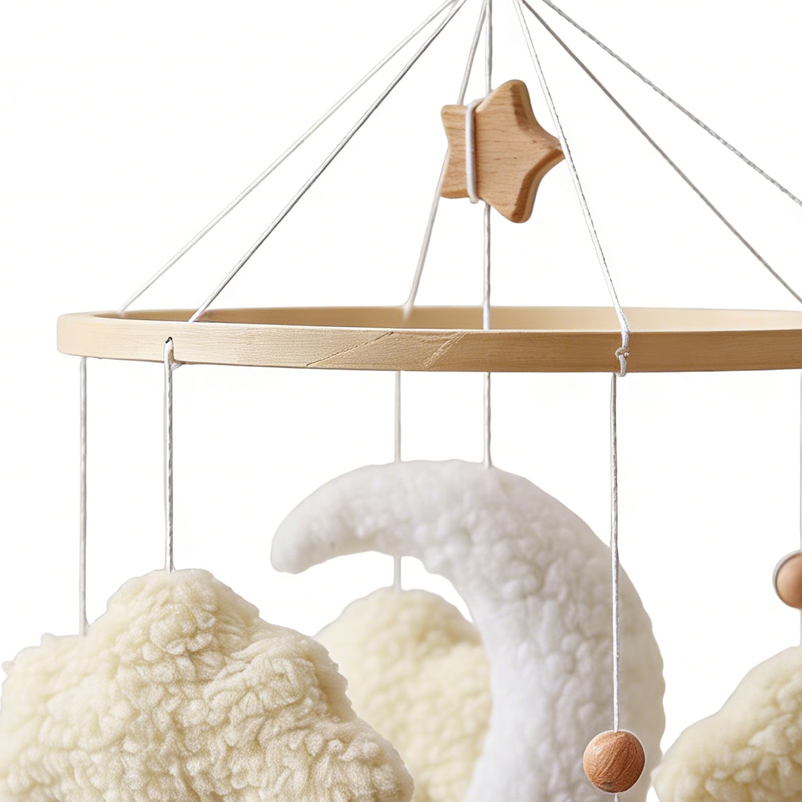 Mobile pour Lit Bébé | Rotatif à esthétique apaisante | Mobile bohème | pour Berceau Mur Fenêtre Maison Garçons Fille Jeune Enfant