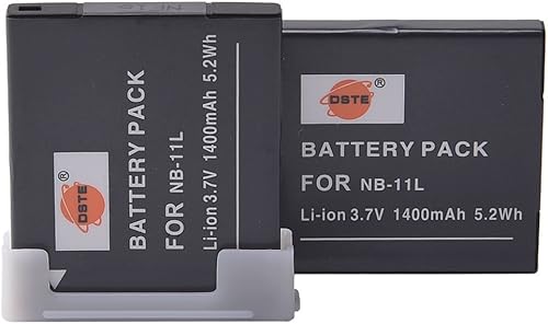Miniatura 4 de DSTE 2 baterías NB-11L NB-11LH + cargador dual rápido para Canon Elph 110, Elph 130 Elph 140 Elph 150 Elph 160 Elph 170 IS Elph 180 Elph 190 Elph