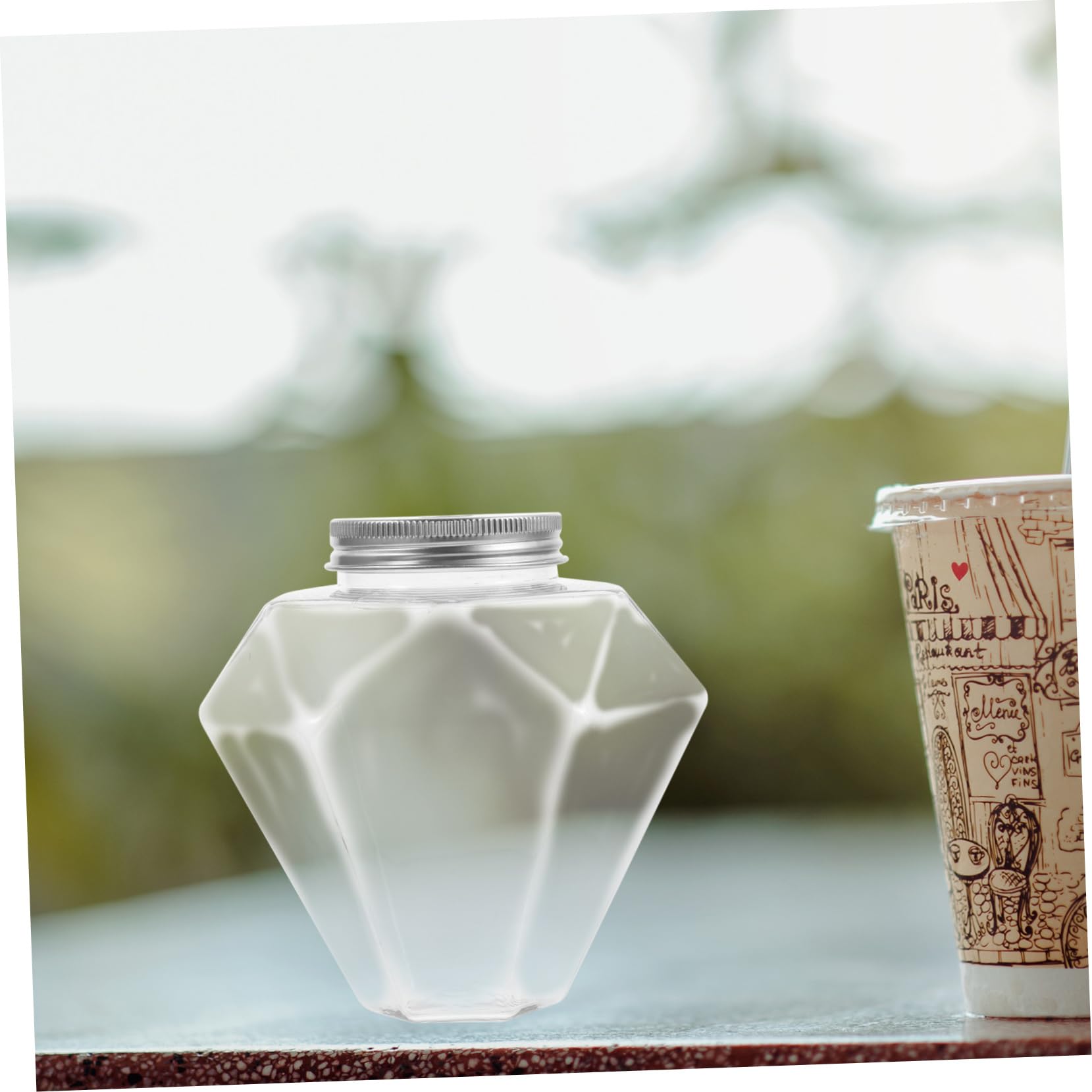 Amazon｜HAKIDZEL ダイヤモンドボトル 500ml 透明プラスチック製 6個