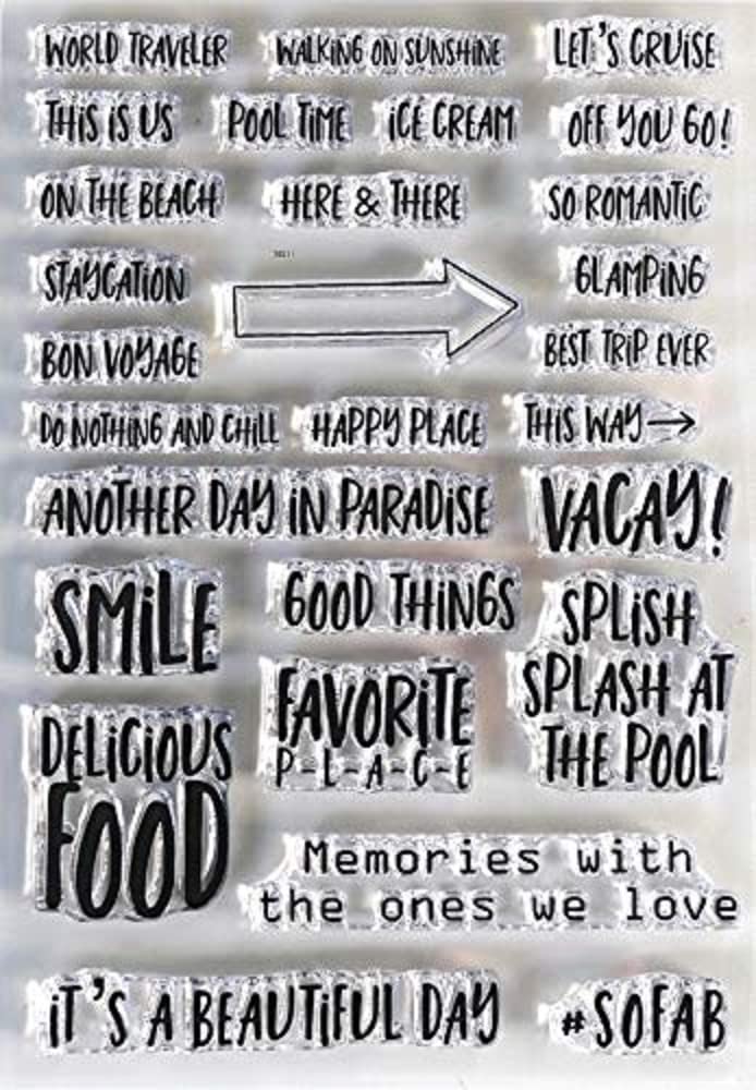 Clear Stamp PHRS, Vacay Phrases