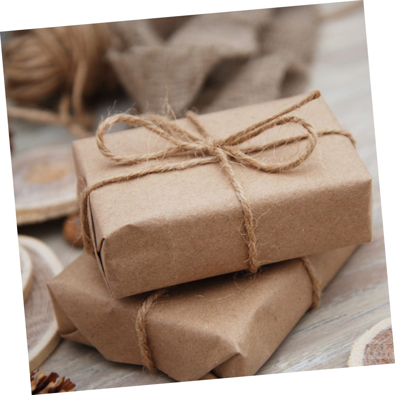1 Rolle Braunes Packpapier aus Kraftpapier für Geschenkverpackung