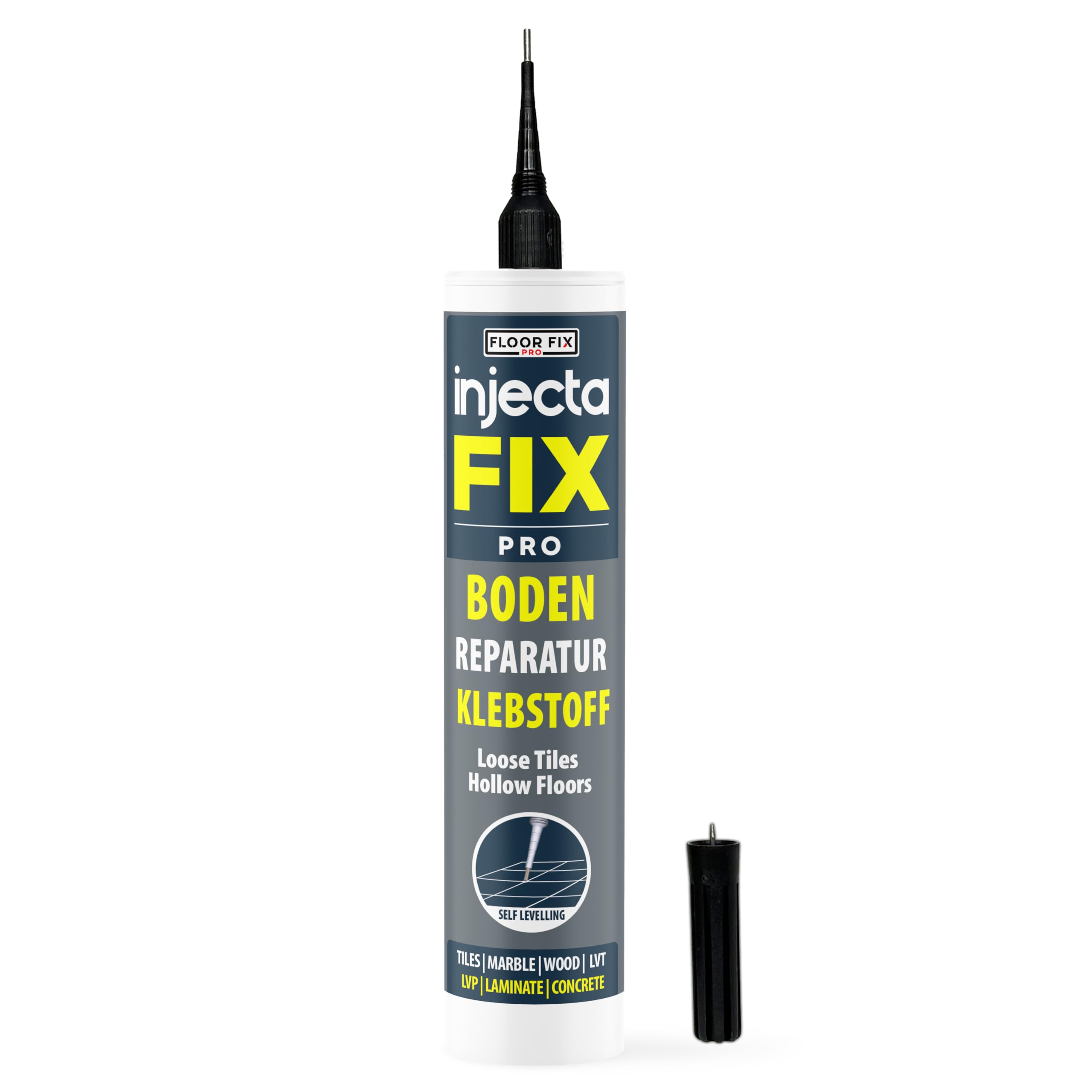 Injectafix Precision Von Floor-Fix Pro: Befestigt Lose Fliesen – Für Lose Und Hohle Fliesen, Holz, LVT Und Laminat – Mit 1,9-mm-Spritzenaufsatz – Einstellbar Auf 6 mm + Anti-Verstopfungs-Funktion (1)