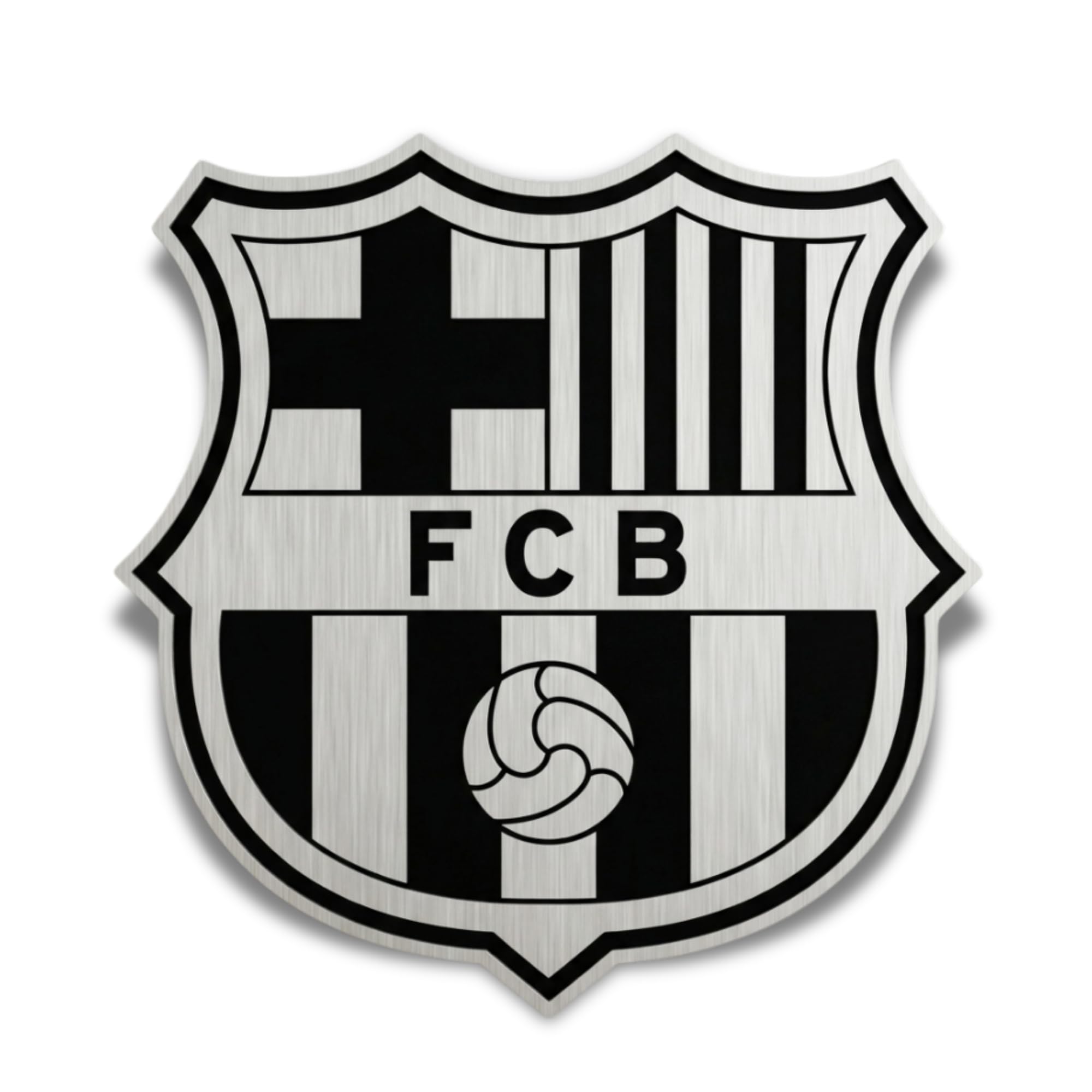 Licensed Decor FC Barcelona sous licence officielle (47 x 47 cm) 10 mm en aluminium brossé composite, Mutli Colour