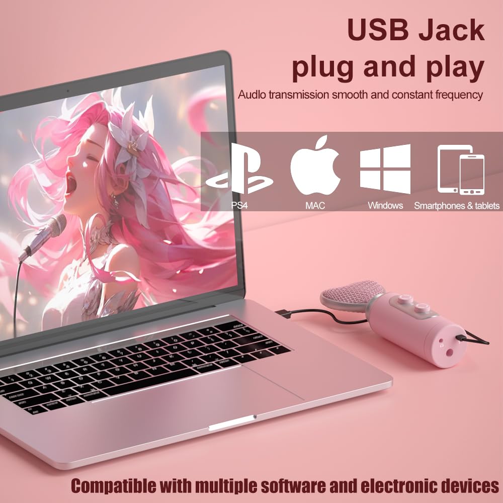 Amazon.co.jp: Nuoxiange HB128 USBゲーミングコンデンサーマイク