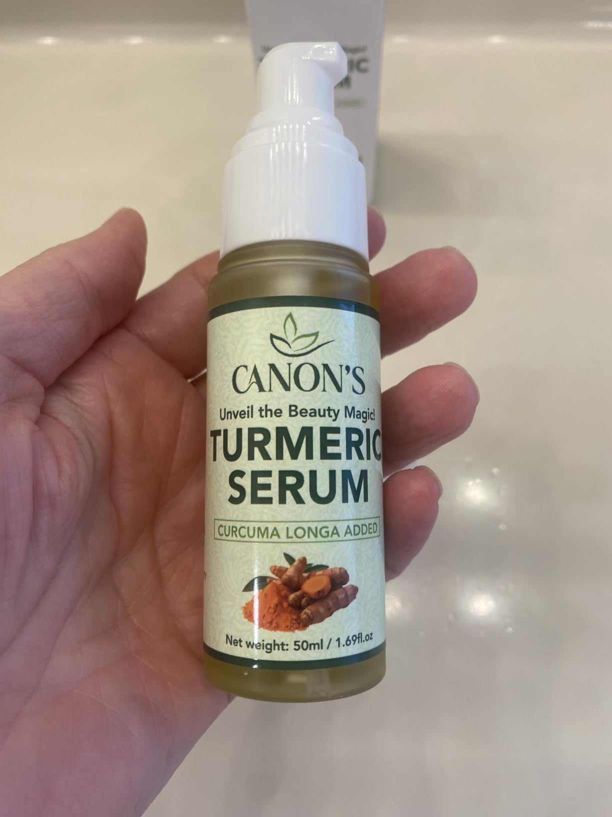 Canon’s Beauty Collection Turmeric Brightening Serum for Face with Hyaluronic Acid, Aloe Vera, Vitamin C & E – Brightening, Hydrating & Dark Spot Facial Serum – Leaves Skin Soft, Smooth / 1.69 fl oz
