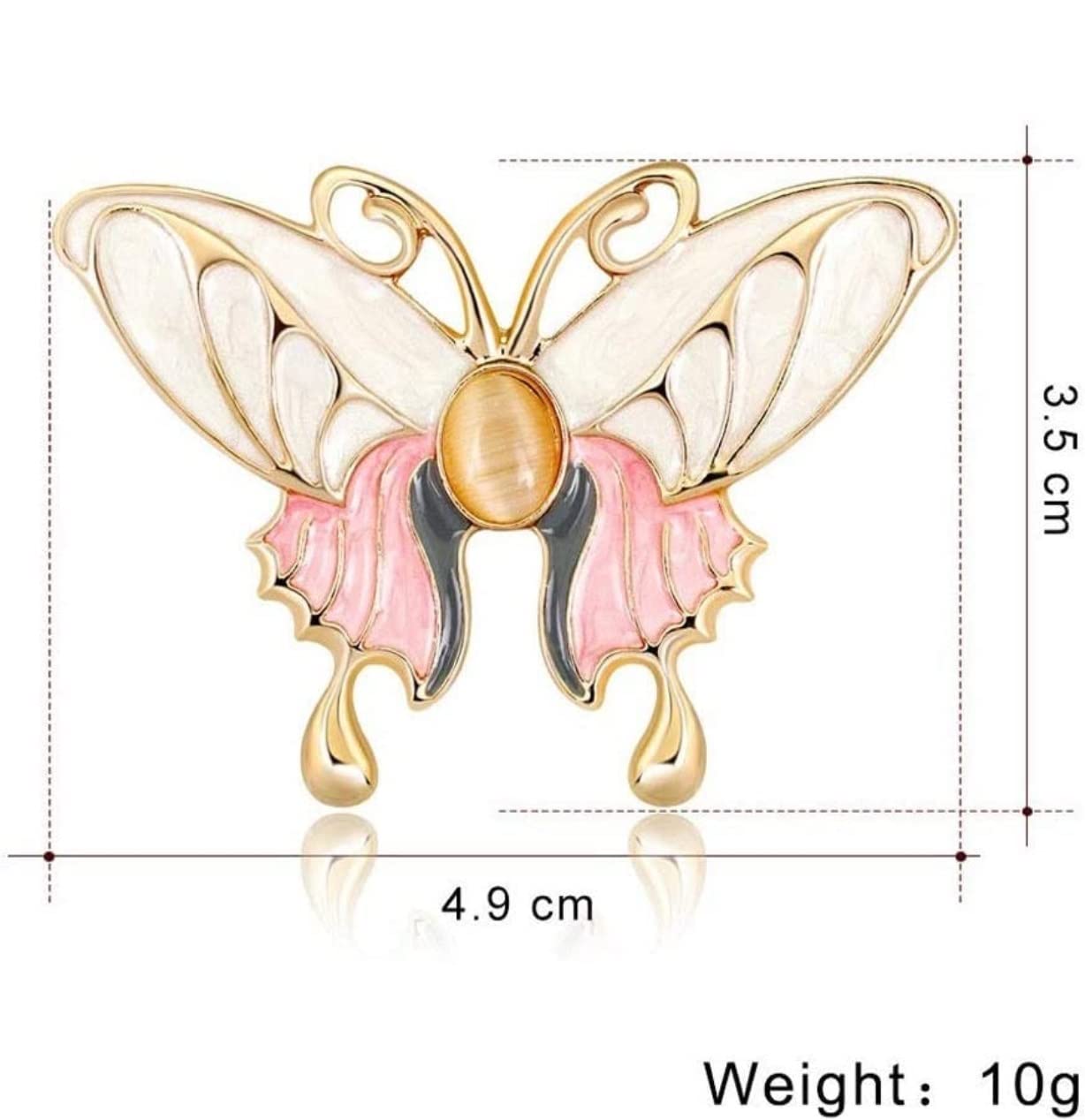 Brosche Anstecker Schmetterlingsbrosche, Niedliches Tier, Zur Befestigung Von Kleidungsbrosche, Anti-Licht-Kleidungszubehör Damen