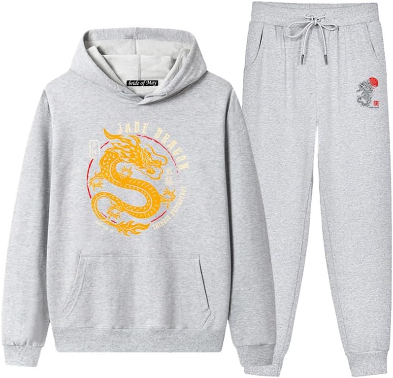 oneforus Heren Drakenprint Hoodie Casual Chinese Draak 3D Gedrukt Trui oneforus Heren Drakenprint Hoodie Casual Chinese Draak 3D Gedrukt Trui