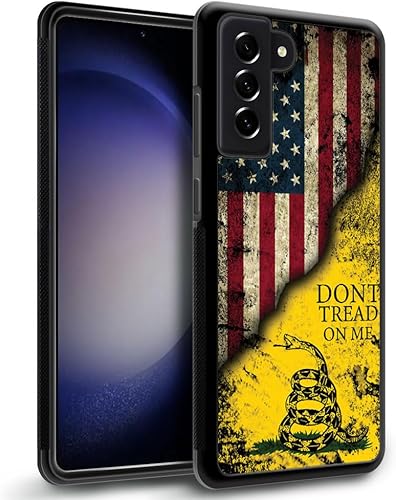 Miniatura 7 de DAIZAG Funda compatible con Samsung Galaxy S23 Plus, Dont Tread on Me Bandera Americana de Grano de Madera para Hombre y Mujer, Funda de TPU para