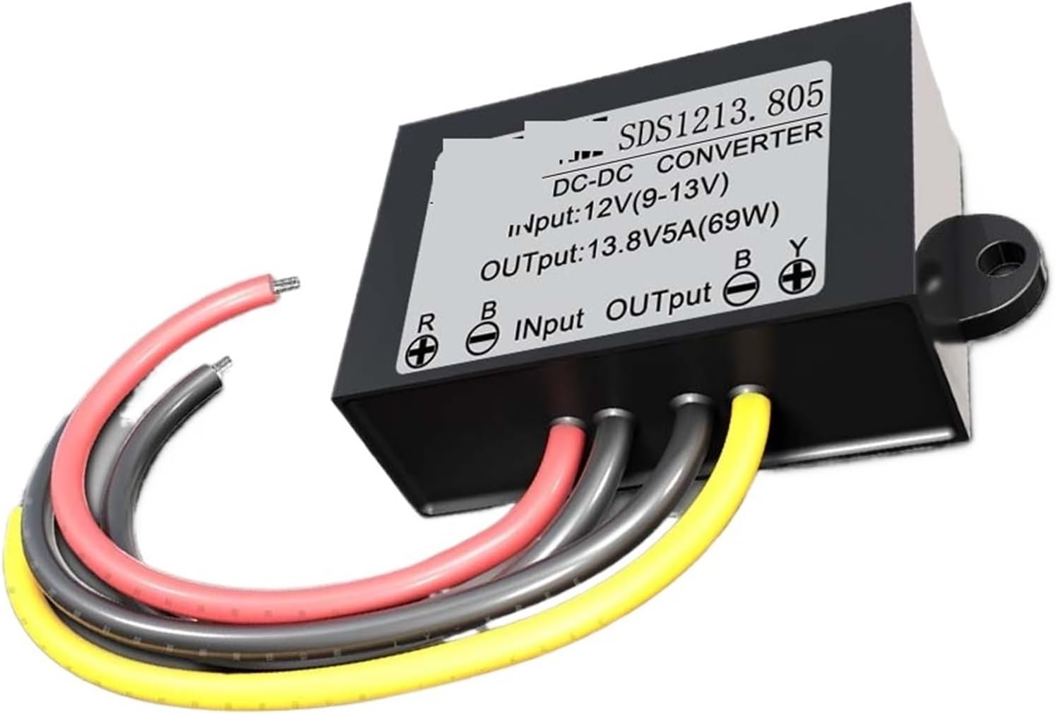 1pcs 12V to 13.8V 14V DC DC Step Up 1A 2A 3A 4A 5A Non Isolated Boost Power Converter 12 Volts to 13.8 Volts Voltage Regulator(Gold)