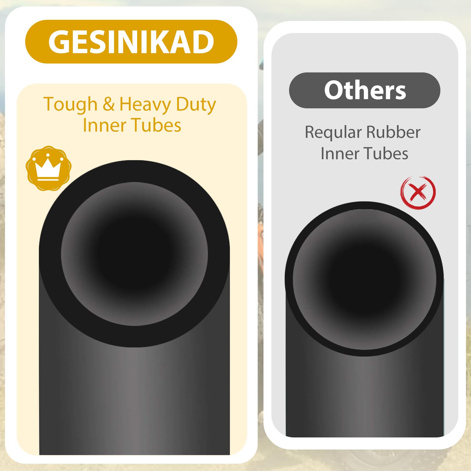 FANSPRO Lot De 2 Chambres à Air De Vélo De Route 700 X 35-43 C, Valve Presta De 48 Mm, Chambre à Air En Butyle De Qualité Supérieure Avec 2