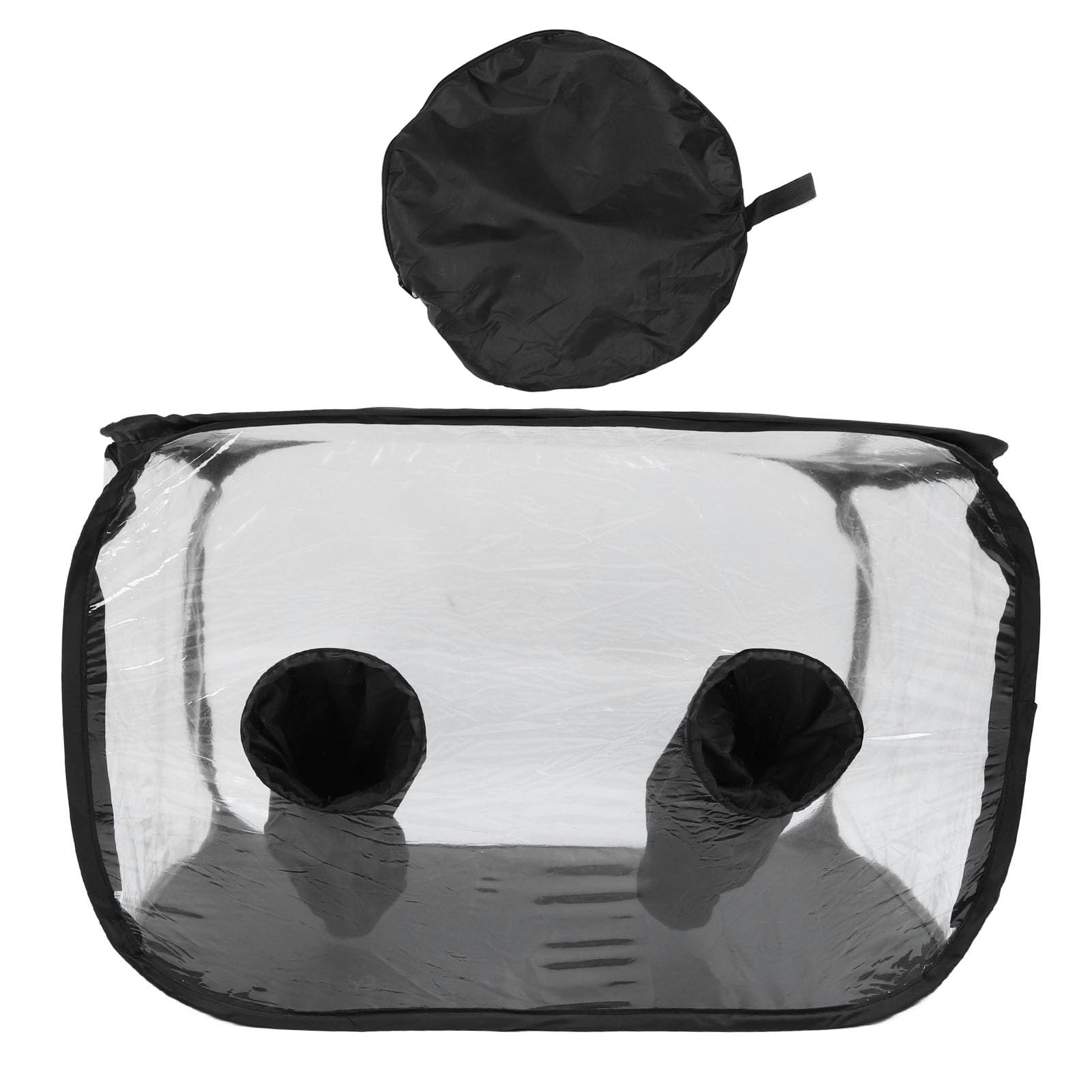 Still Air Box Foldable Portable, Professional PVC Pop Up Mushroom Grow Tent, Microbiology Sterile Environment with Clear PVC and Stainless Steel Bracket, for Mushroom Cultivation a