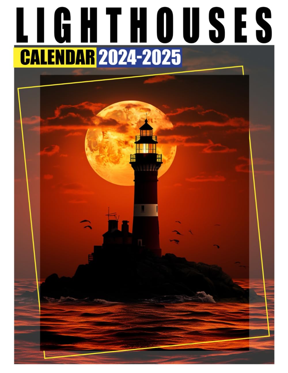 Lighthouse Calendar 2024-2025: Bring Joy and Stay Organized with Our 24-Month 2024-2025 - Perfect for Gifting or White Elephant Parties, Christmas Gift
