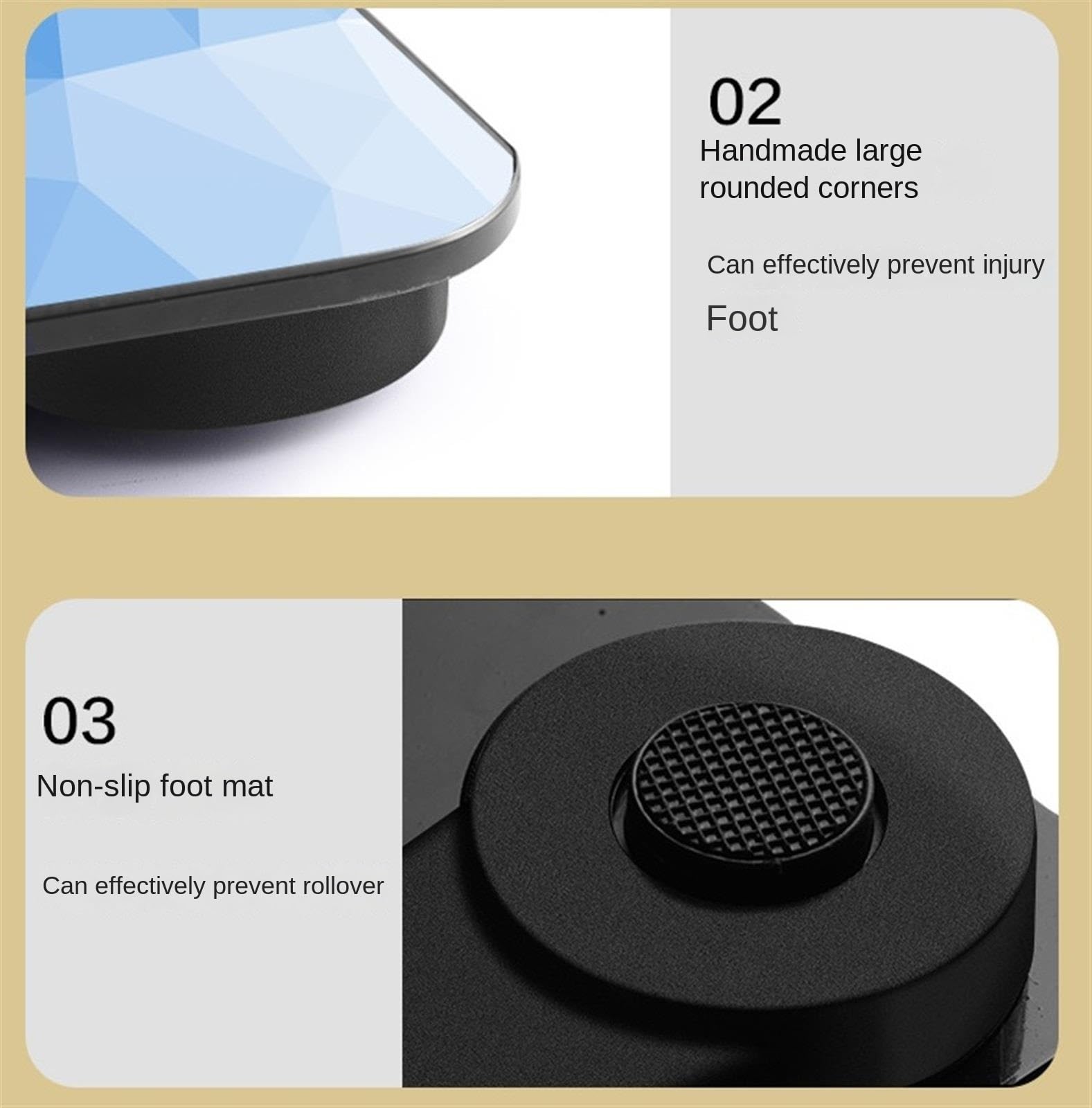 Báscula De Peso Corporal Báscula para Peso Corporal con Pantalla LCD, Báscula De Baño, Báscula Electrónica Digital para El Hogar Bascula De Baño