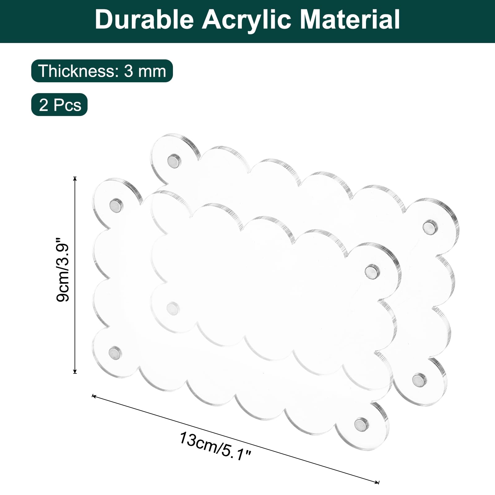Qqmora Cadres Photo Magnétiques Pour Réfrigérateur En Acrylique Cadres Photo De Réfrigérateur En