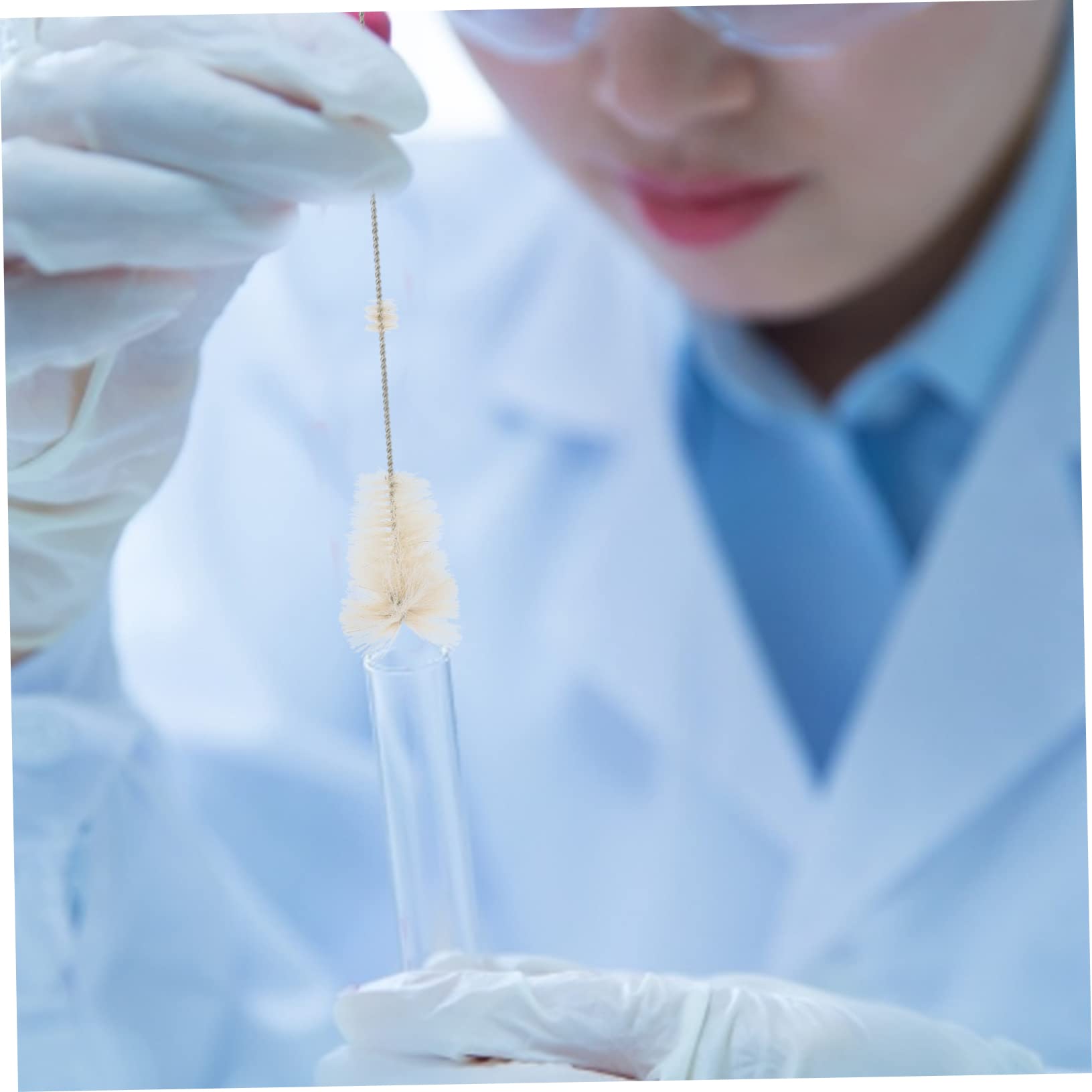 BESTYASH Flask Brush 5pcs Bottle Cleaning Brush Set for Tubes Bottles Flasks Cylinders Beaker Cleaner