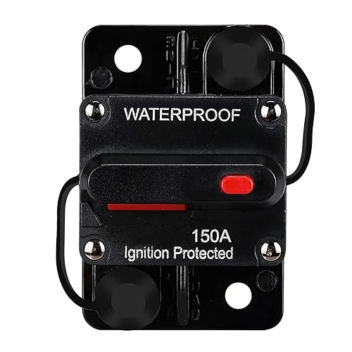 Miniatura 19 de Generic Disyuntor impermeable de 100 amperios, con reinicio manual, 12 V-48 V CC, 30A-300 A, para motores de arrastre marinos, barco, ATV, sistema