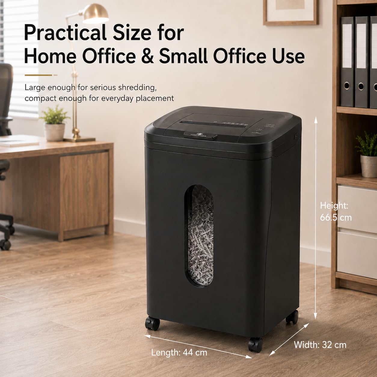 Trituradora De Papel: 300 Hojas Destructora De Papel Automática Microcorte P5 2x13 Mm Cubo 35L 10 Hojas Manuales para Oficina Casa Y Archivo