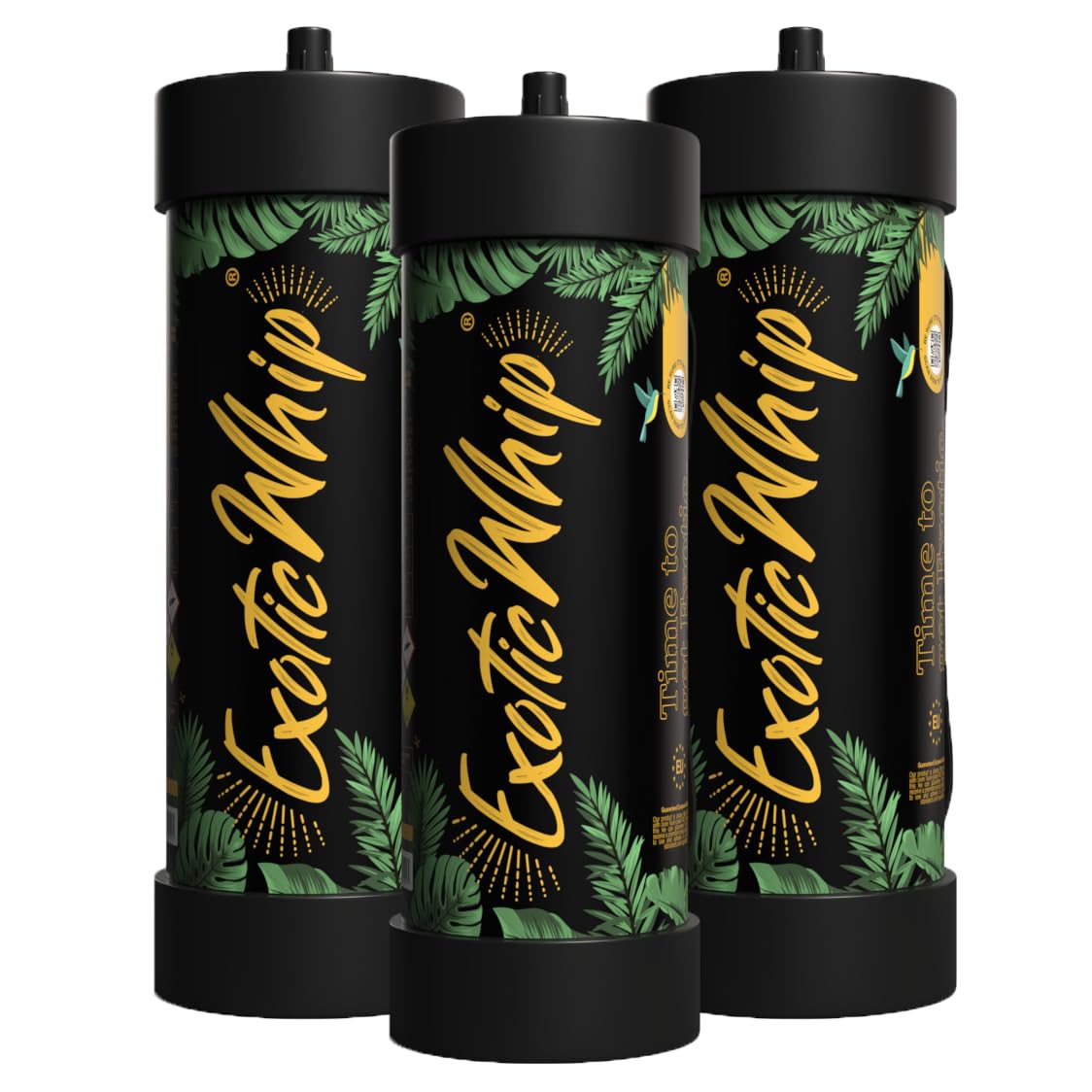 Exotic Whip 2000G (2KG) Whipped Cream Charger - European Food Grade Nitrous Oxide Whip It for your universal Whipped Cream Dispenser – (3 Nitrous Oxide Tanks)