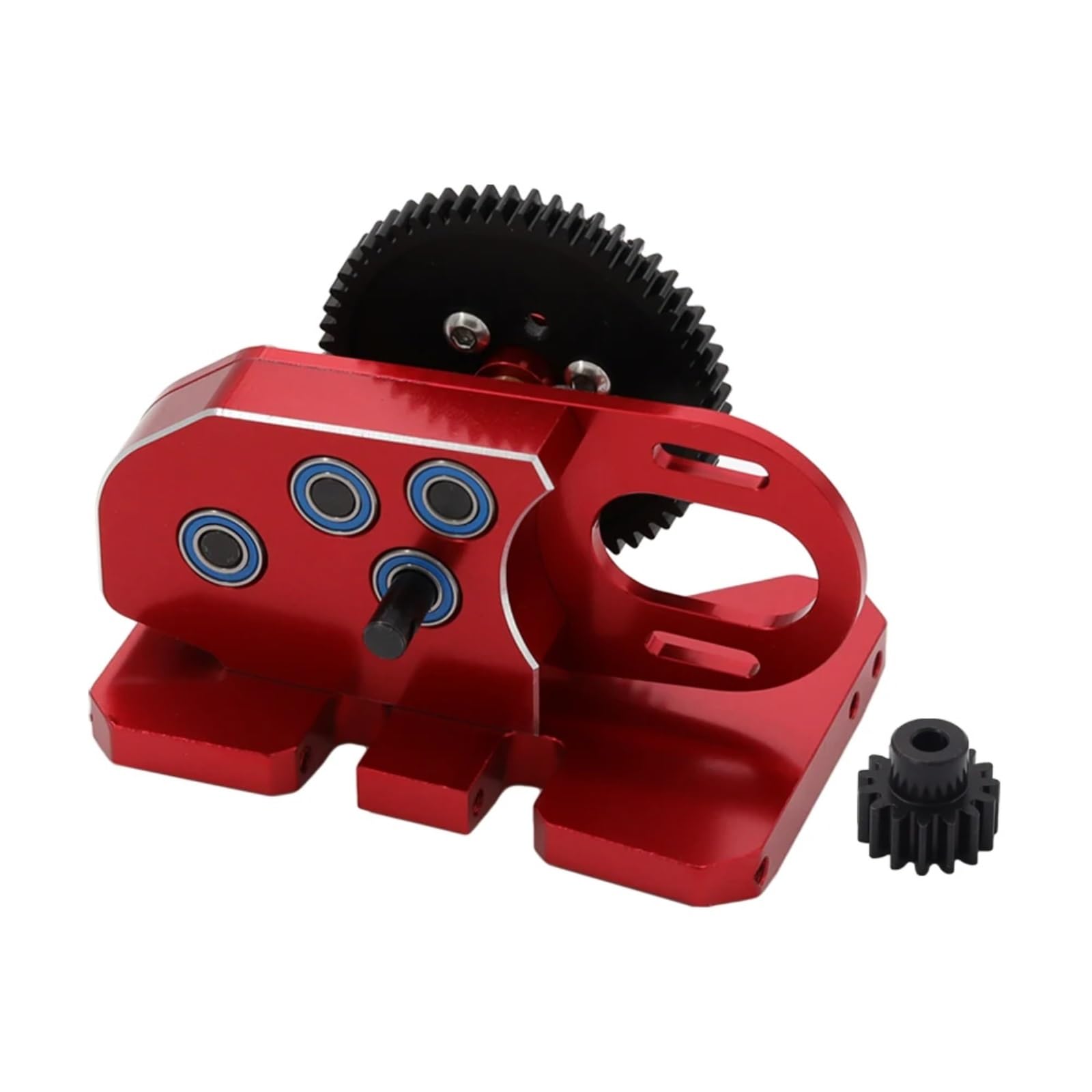 RC Upgrade Accessories for Axial for SCX10 III II 90046 for Capra for TRX4 1/10 Low Gearbox Middle Transmission Box Overdrive Gear RC Crawler Car Upgrade Part(Red)