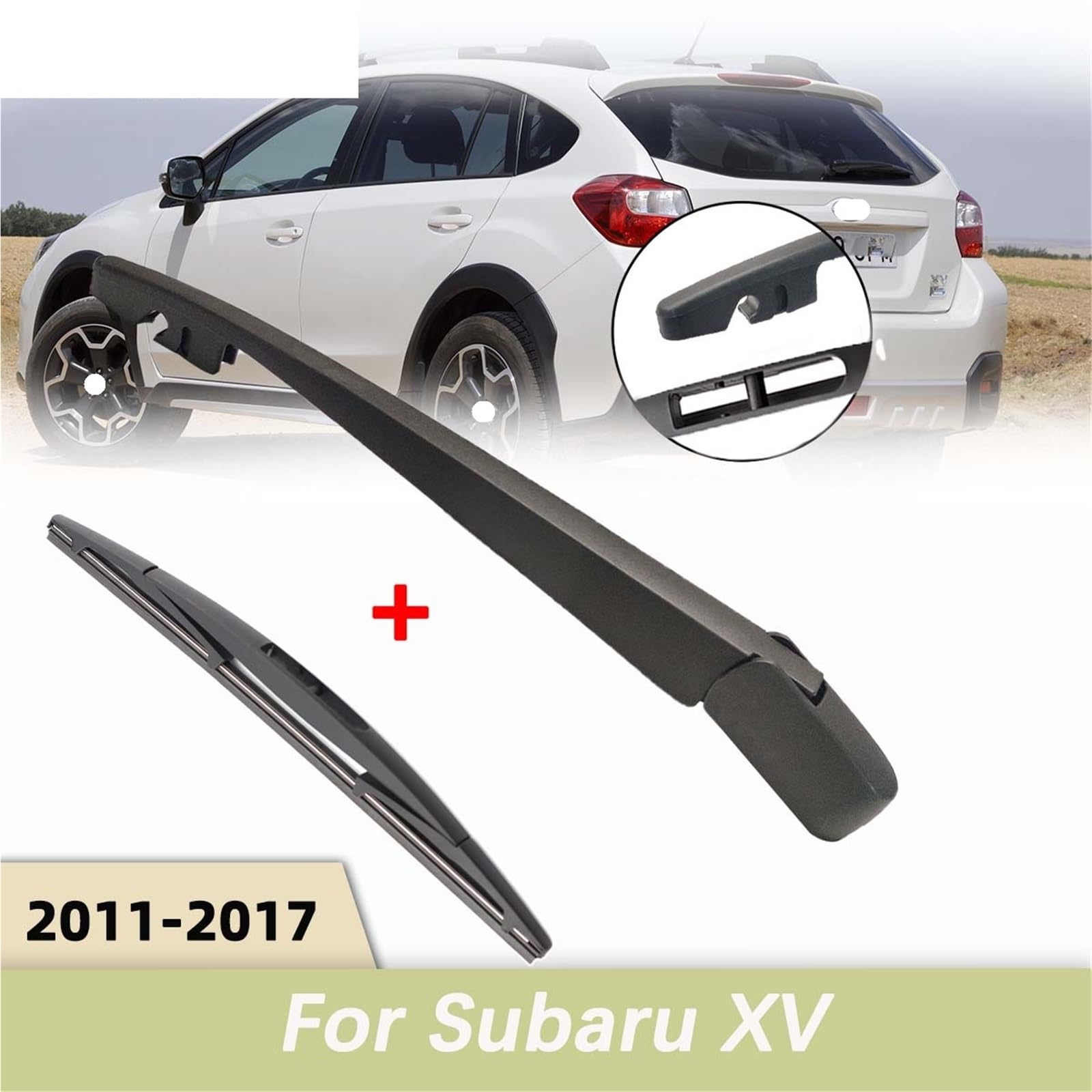 Set di spazzole tergicristallo Adatto per Subaru XV 2011-2017 Parabrezza posteriore Braccio del tergicristallo e lama Set Spazzola(1 set)