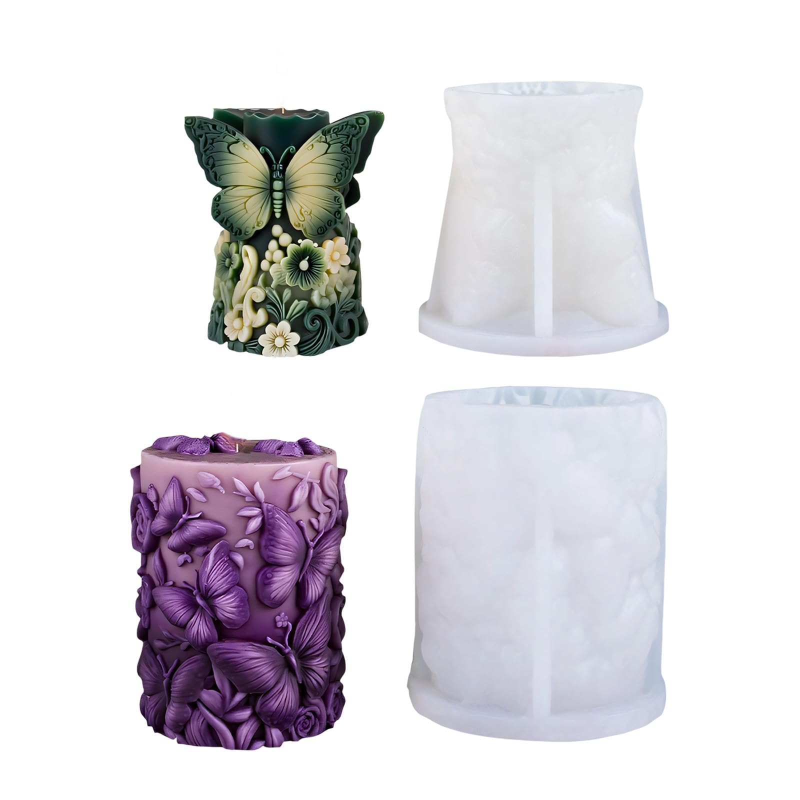 Oxxggkao Beautiful 3D Flower Making Mold Flexible Silicone for Crafting Home Decor Molds