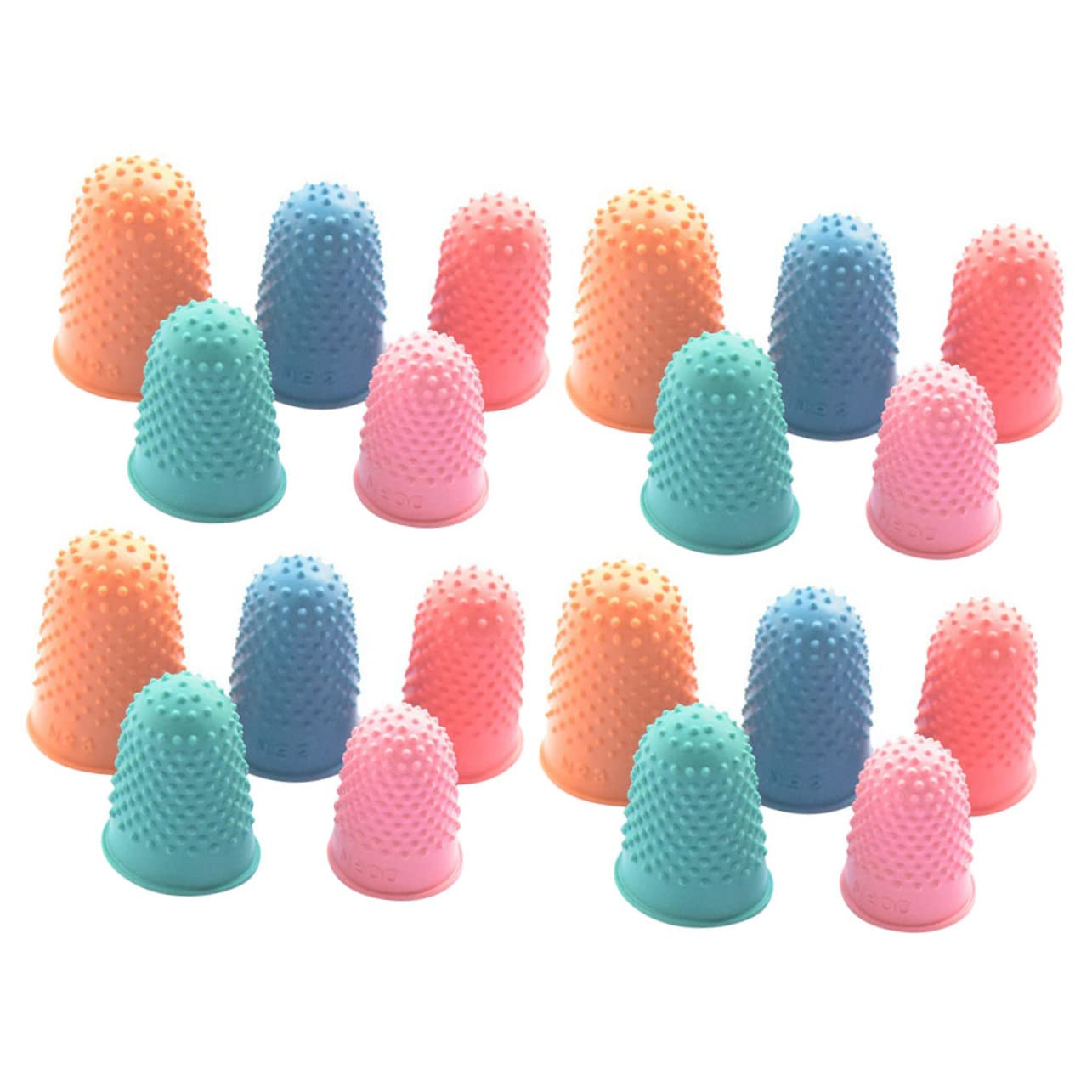 COLLBATH 20pcs Anti-Scald Safety Fingertip Protectors Comfortable Finger Gloves for Home Office Craft