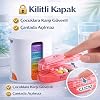 Coofbe Haftalık İlaç Saklama Kutusu 4 Bölmeli 28 Gözlü Kilitli Kapaklı Hap İlaç Kutusu BPA İçermez