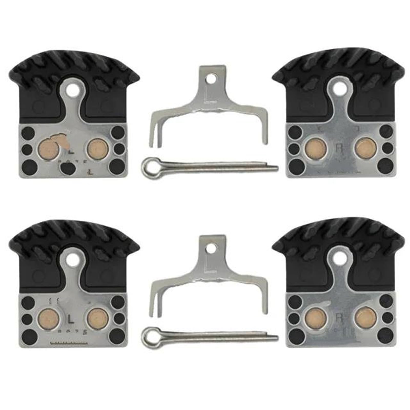 Pastillas de freno para bicicleta de montaa M985 M785 M675 M666 M615 S700 RS785 R785 J02A J04C J05A, discos de resina y metal para carretera (J04C, juego de 2).