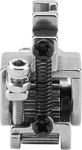 Miniatura 6 de Prensador de rodillo ajustable para máquina de coser de cuero grueso coágulo de tela, adaptador de vástago bajo a presión, pie de prensado de