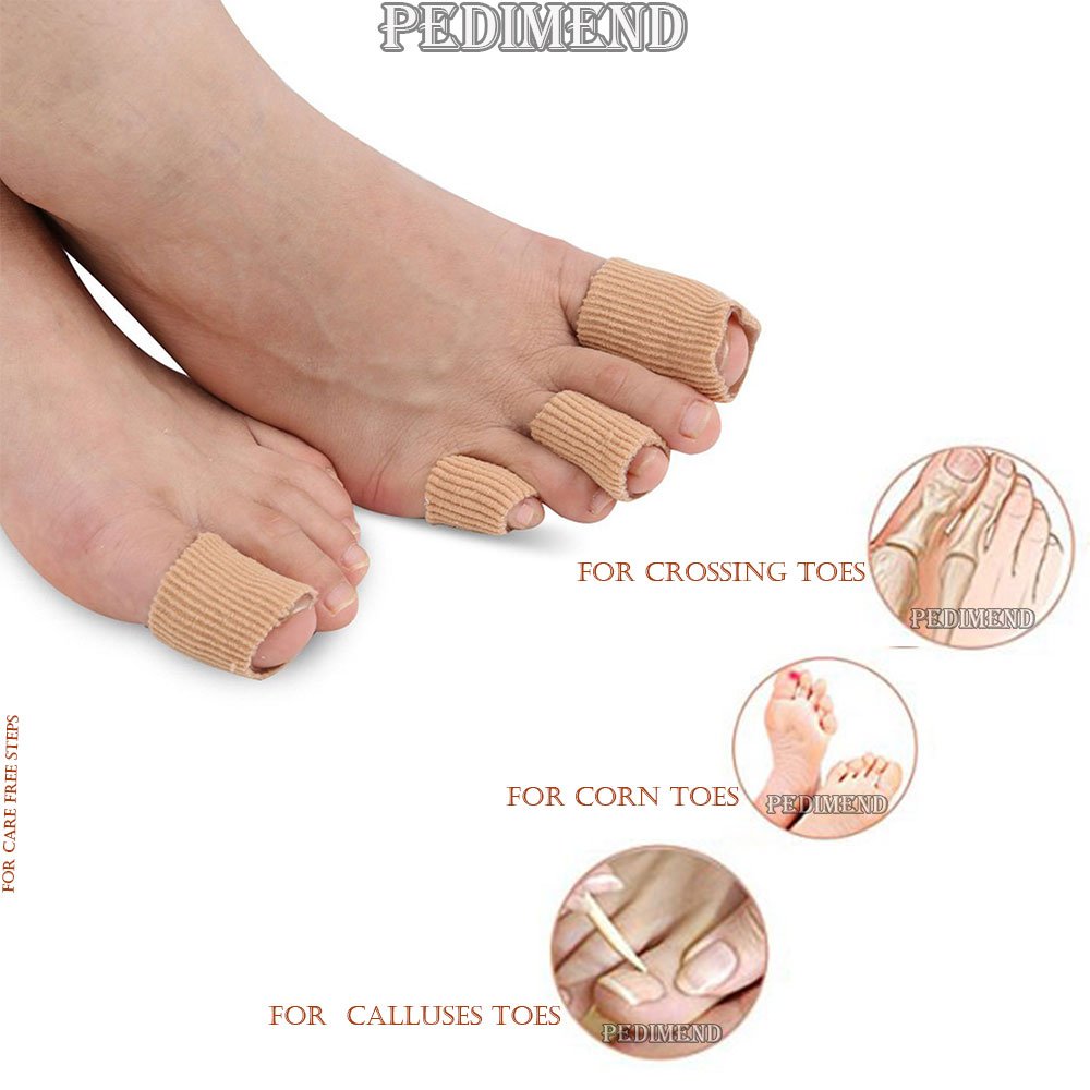 10PC di silicone gel Compression toe & finger Protector cuscino Pad tubi da Pedimend – Cerotti per calli calli e vesciche – Evitare alluce valgo – immediato sollievo dal dolore Wrap – migliorare la