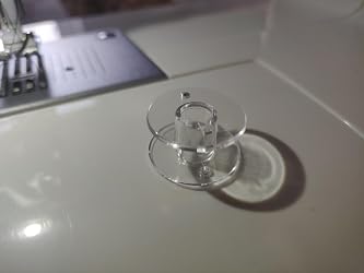 100 Bobine Plastica Per Macchina Da Cucire - Classe 15, Trasparenti